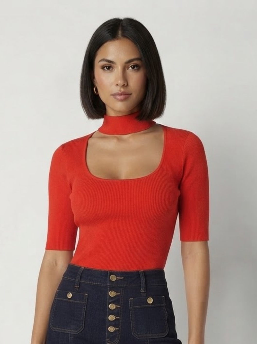 Bold Elements Womens Elbow Sleeve Pullover Sweater